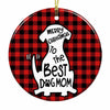 Christmas Dog Mom Circle Ornament NB26 26O57 1