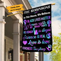 Personalized In This House Human Rights Flag AG213 81O53 thumb 1