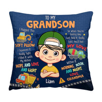 Personalized Gift For Grandson Construction Hug This Pillow 31017 thumb 1