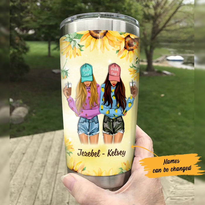 Personalized Best Friends Girl Steel Tumbler AG51 27O47 1