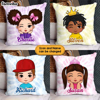 Personalized Gift For Kids Colorful Tie Dye Pillow 30724 thumb 1
