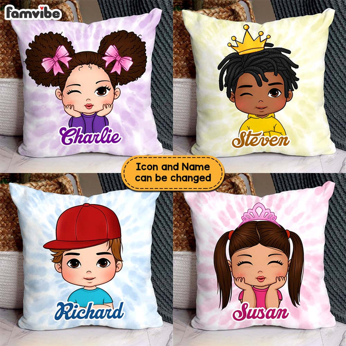 Personalized Gift For Kids Colorful Tie Dye Pillow 30724 1