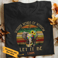Personalized Hippie Elephant T Shirt JN184 67O47 thumb 1