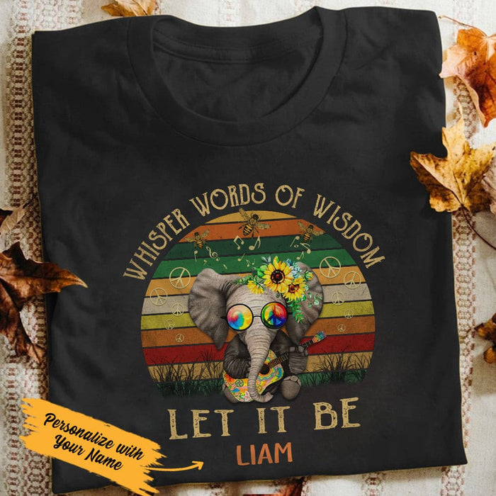 Personalized Hippie Elephant T Shirt JN184 67O47 1