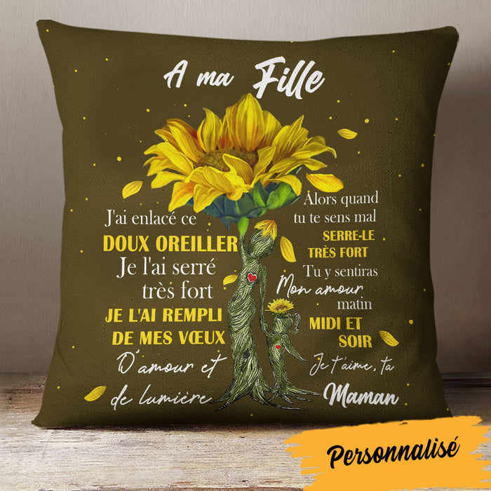 Personalized Mom Grandma French Maman Grand-mère Tree Pillow AP83 95O60 (Insert Included) 1