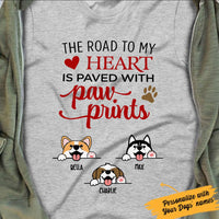 Personalized Dog Paw White T Shirt JN172 67O57 thumb 1