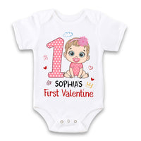 Personalized Gift For Baby First Valentine Baby Onesie 31286 thumb 1