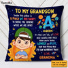 Personalized Gift For Grandson Galaxy Hug This Pillow 30878 1