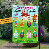 Personalized Grandma Castle Garden Flag JL81 95O53 thumb 1