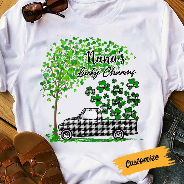 Personalized Grandma Patrick's Day T Shirt FB152 30O57 1
