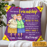 Personalized Gift For Old Friends Gift That I Treasure Pillow 30861 thumb 1
