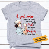 Personalized Nurse  Can Do All Things White T shirt JN221 30O47 thumb 1
