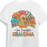 Personalized One Thankful Grandma Turkey T Shirt AG302 32O53 thumb 1