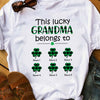 Personalized Lucky Grandma Nana Irish St Patrick's Day T Shirt JR221 81O53 1