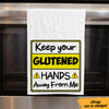 Personalized Food Allergy Sign Kitchen Towel DB142 81O47 1