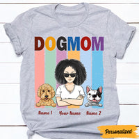Personalized Dog Mom T Shirt JN243 26O47 thumb 1