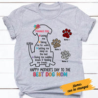 Personalized Happy Paw Mom Grandma Dog T Shirt AP73 65O58 thumb 1