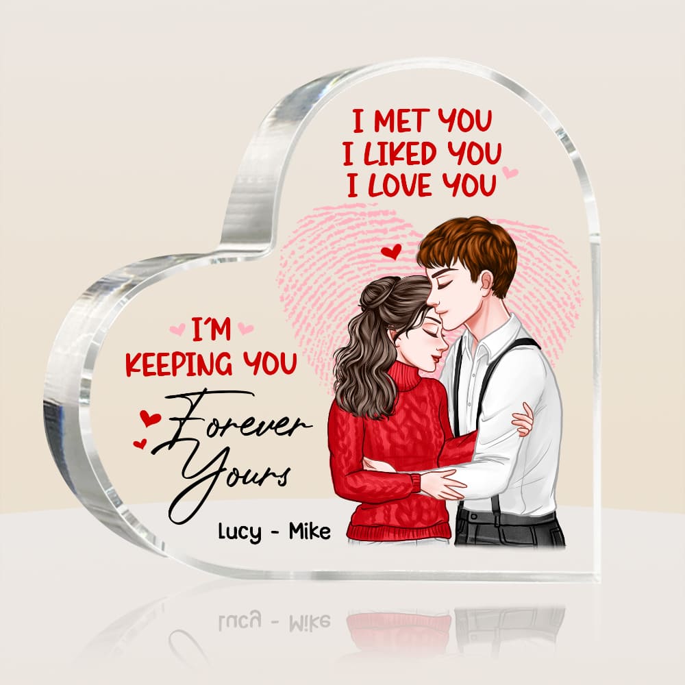 Personalized Couple I Met You I Love You Acrylic Plaque 22844 Primary Mockup