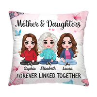Personalized Gift Mom Daughter Forever Linked Together Pillow 31070 thumb 1