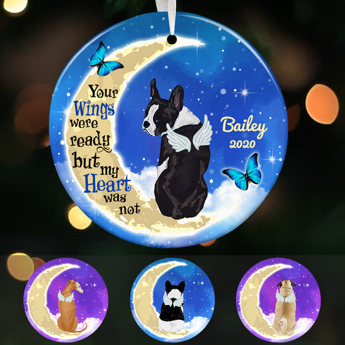 Personalized Your Wings Were Ready Dog Memorial  Ornament OB222 29O47 1