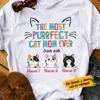 Personalized Cat Mom T Shirt FB191 26O53 thumb 1
