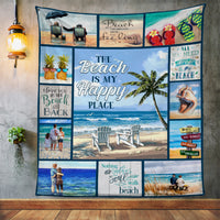 Beach Happy Place Fleece Blanket JN301 65O47 thumb 1