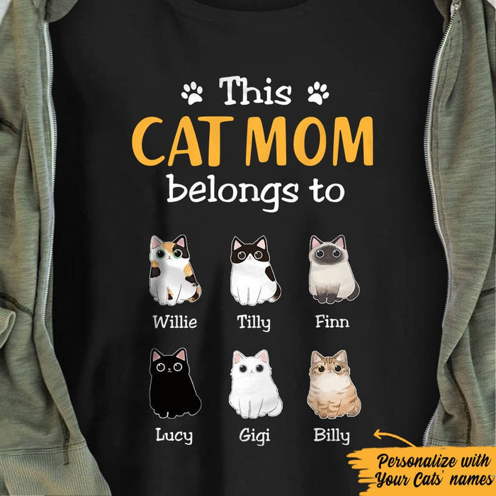 Personalized Cat Mom T Shirt JN122 73O57 1