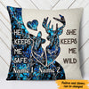 Personalized Deer Hunting Valentine Couple Pillow  JR91 81O47 (Insert Included) 1