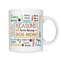 Personalized Gift For Dog Mom Word Art Mug 32055 thumb 1