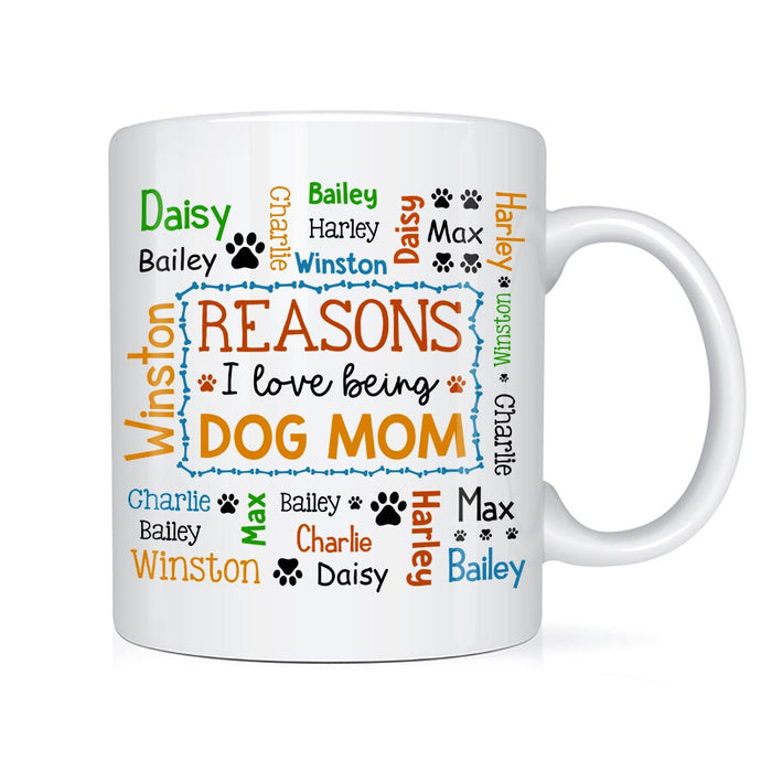 Personalized Gift For Dog Mom Word Art Mug 32055 1