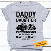 Personalized Tractor Farmer Daddy and Daughter T Shirt JL283 27O65 thumb 1