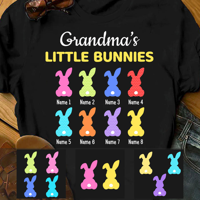 Personalized Grandma Little Bunnies T Shirt MR14 67O47 1