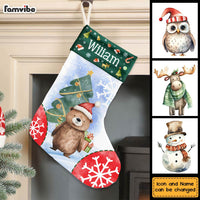 Personalized Christmas Gift For Family Kids Animals Stocking 30268 thumb 1
