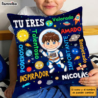 Personalized Gift For Grandson Astronaut Space Spanish Pillow 30721 thumb 1