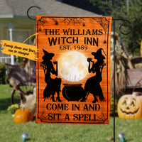 Personalized Witch Halloween Flag JL171 85O36 thumb 1