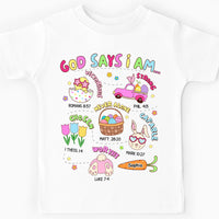 Personalized Easter Gift For Granddaughter God Says I Am Kid T Shirt - Kid Hoodie - Kid Sweatshirt 31662 thumb 1