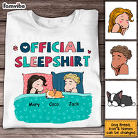 Personalized Couple Dog Lovers Sleepshirt T Shirt JN144 58O53 thumb 1
