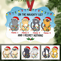 Personalized Cats Regret Nothing Christmas MDF Benelux Ornament OB291 73O47 thumb 1