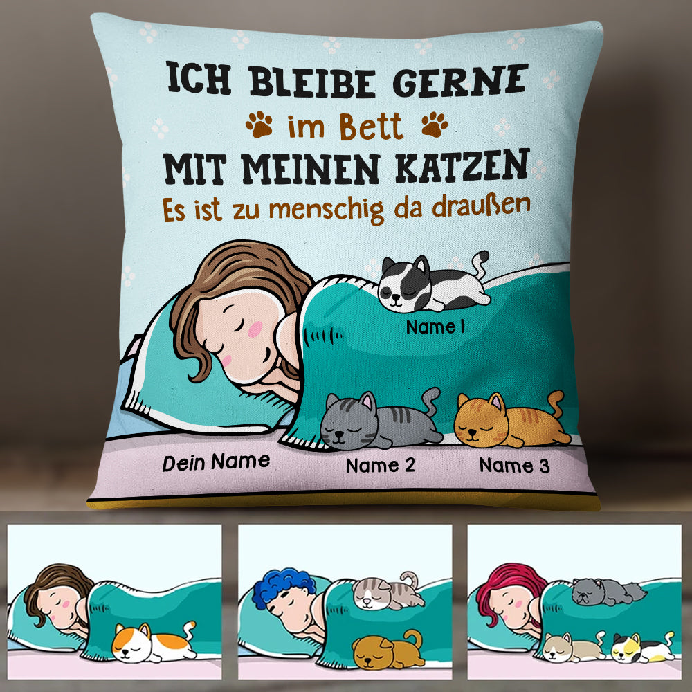 Personalized German Cat Katze Pillow MR303 29O47