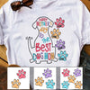 Personalized The Best Dog Mom Grandma T Shirt MR101 65O36 1