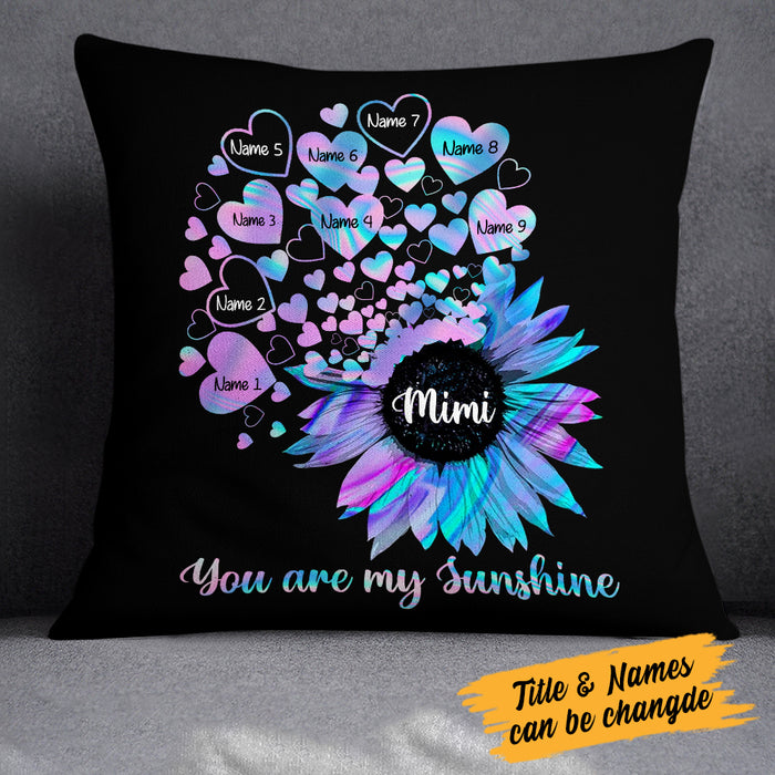 Personalized Mom Grandma Little Sunshine Pillow MR261 95O34 1