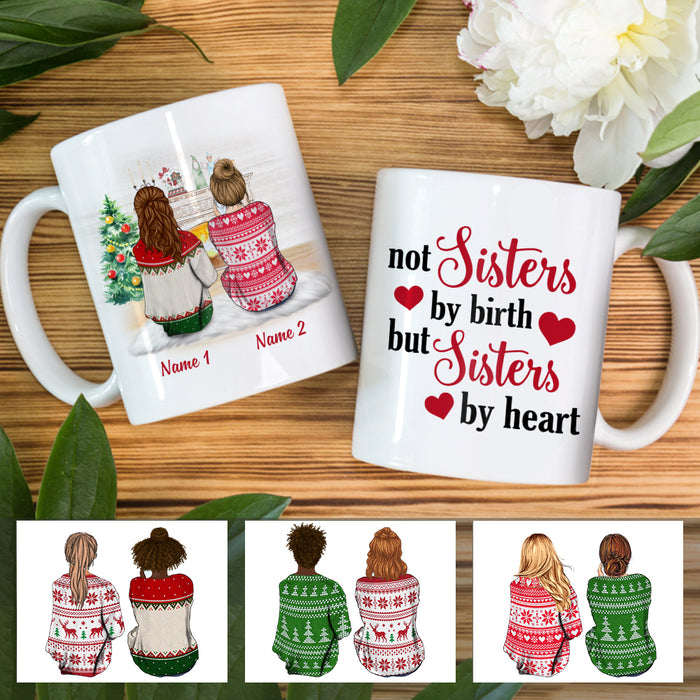 Personalized Sisters By Heart Friends MDF Mug NB91 85O47 1