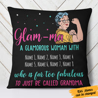 Personalized Grandma Fabulous Glamma  Pillow NB201 95O36 (Insert Included) thumb 1