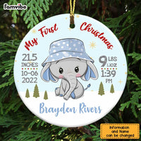 Personalized Elephant Baby First Christmas  Ornament OB71 26O58 thumb 1