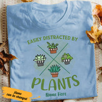Personalized Distracted By Plant T Shirt AG311 74O36 thumb 1