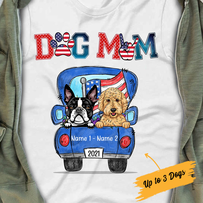 Personalized Dog Mom 4th Of July Independence T Shirt AP34 81O34 1