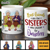 Personalized Friend Gift Friends Are The Sisters We Choose For Ourselves Mug 31036 thumb 1