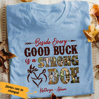 Personalized Hunting Husband & Wife White T Shirt JN154 95O53 thumb 1