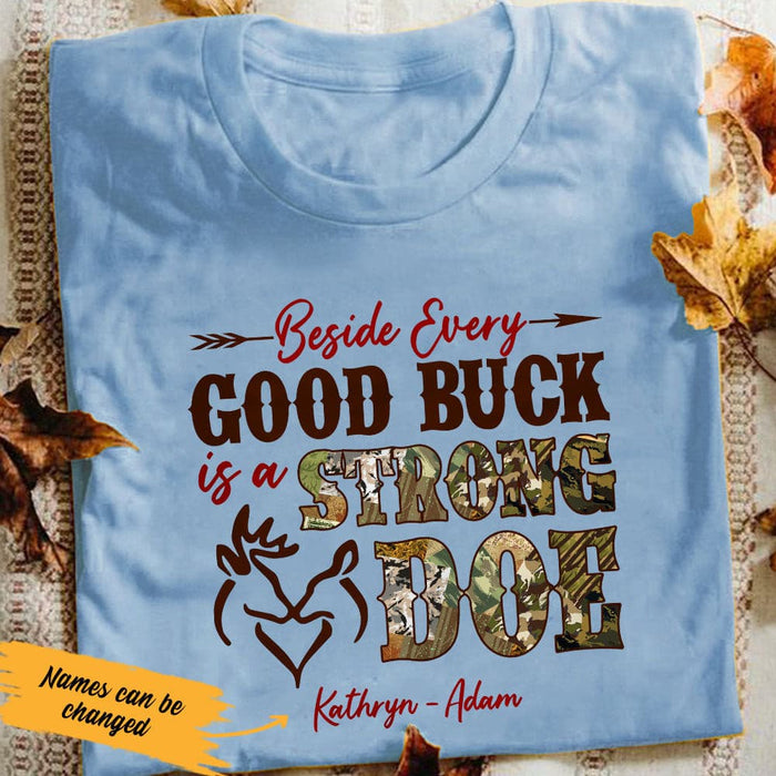 Personalized Hunting Husband & Wife White T Shirt JN154 95O53 1