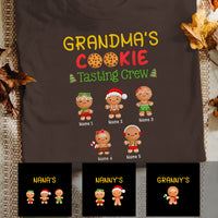 Personalized Christmas Grandma Cookie Tasting Crew T Shirt OB72 85O57 thumb 1